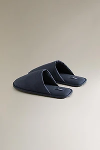 TECHNICAL FABRIC MULE SLIPPERS