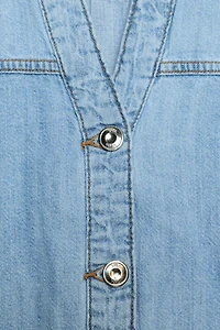 Z1975 WIDE SLEEVE DENIM SHIRT