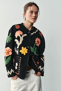 FLORAL EMBROIDERED JACKET