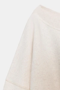 ASYMMETRIC PLUSH SWEATSHIRT
