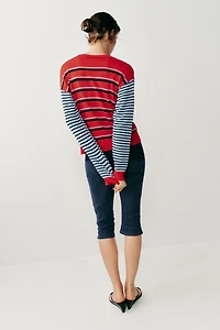 STRIPED CARDIGAN