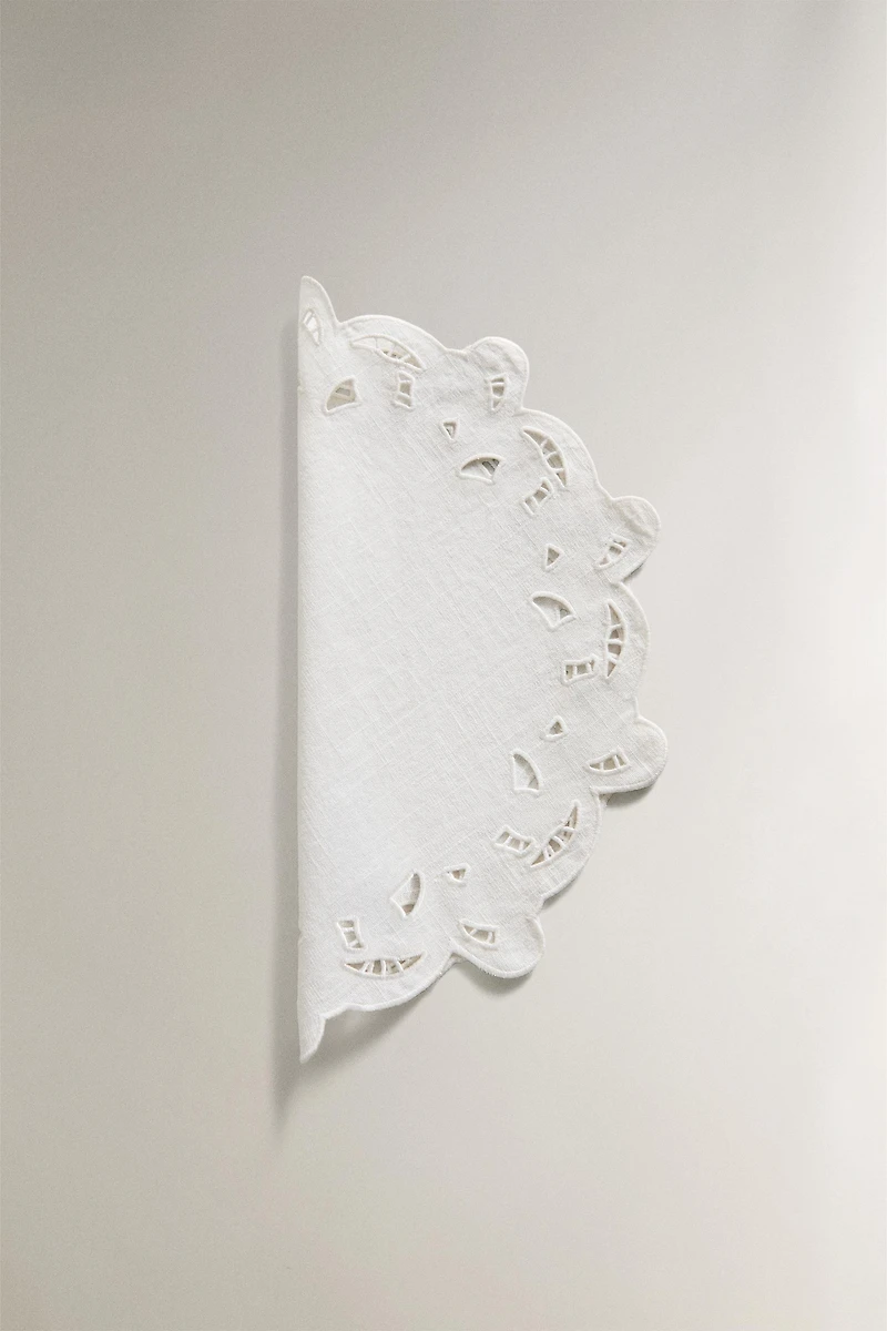 EMBROIDERED PERFORATED PLACEMAT