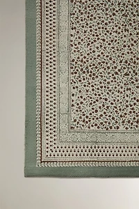 COTTON BLOCK PRINT AREA RUG