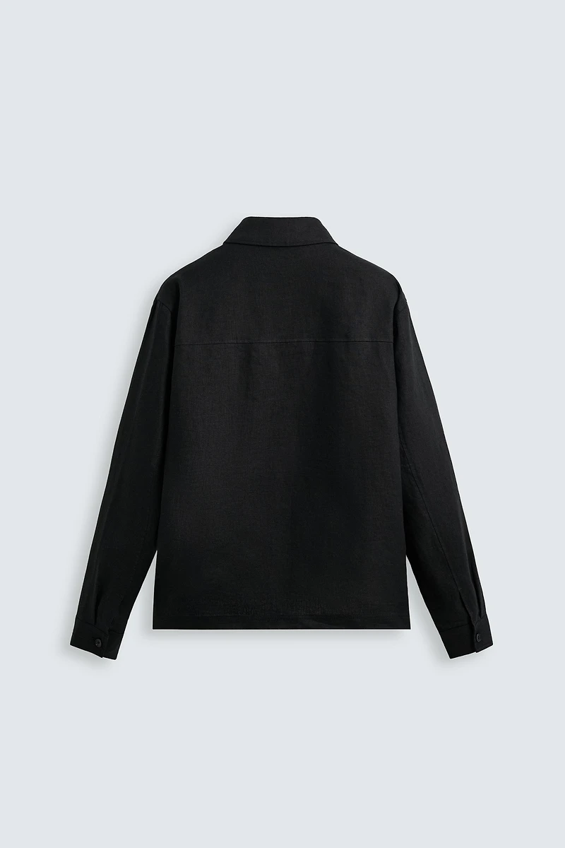 100% LINEN OVERSHIRT