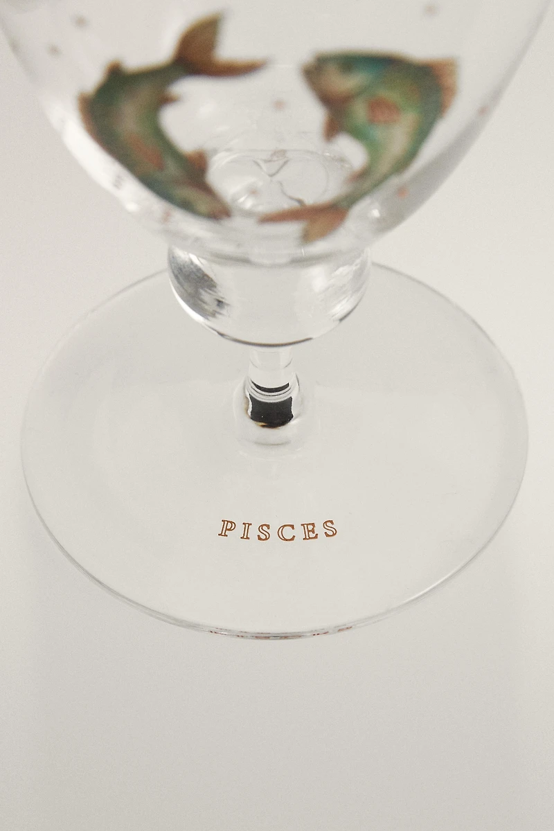 PISCES ZODIAC GLASS | MARISA BERENSON