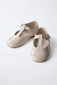 PATENT FINISH T-BAR BALLERINAS