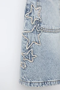 STAR DENIM SHORTS