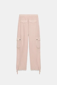 PANTALON CARGO EFFET DÉLAVÉ