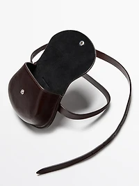 Nappa leather pouch belt