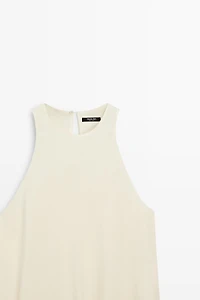 Robe midi fluide à volants