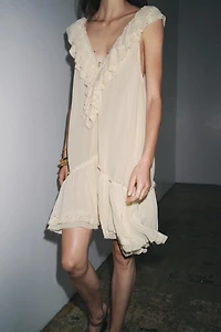 RUFFLED LACE DRESS ZW COLLECTION