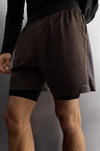 COLOR BLOCK RUNNING SHORTS