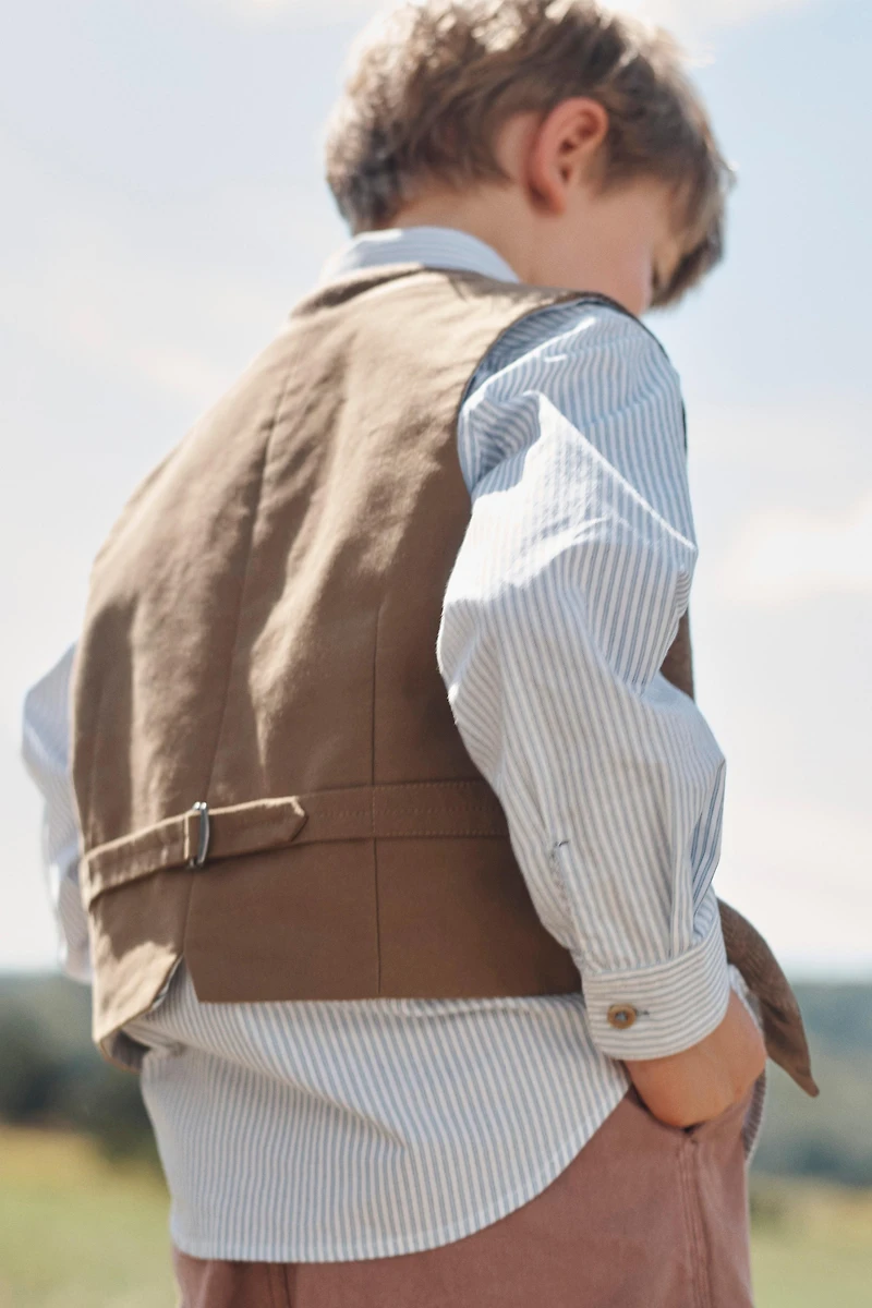 LIMITED EDITION HERRINGBONE WOOL VEST