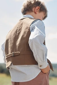 LIMITED EDITION HERRINGBONE WOOL VEST