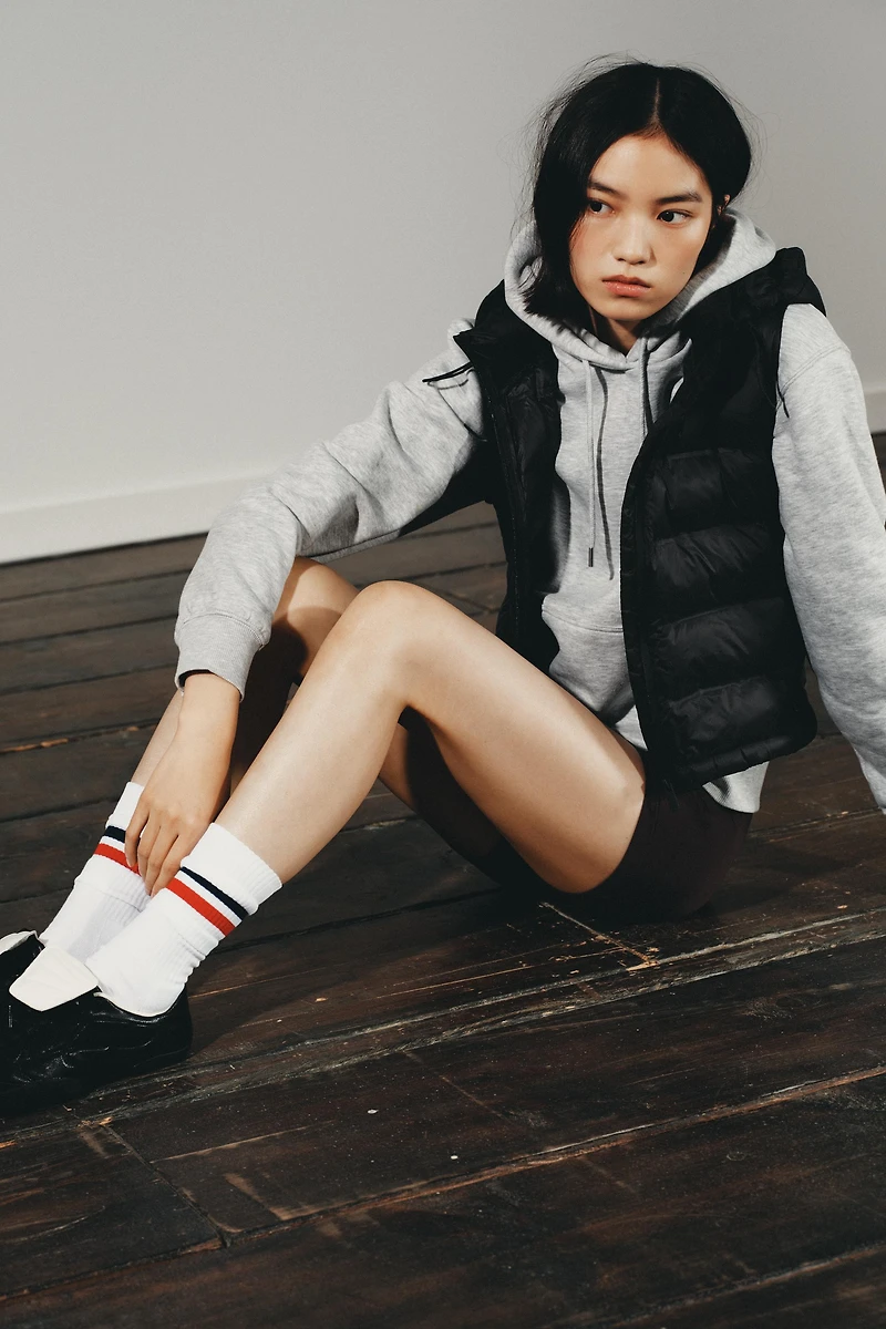 GILET SANS MANCHES MATELASSÉ COMBINÉ