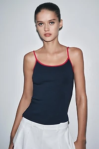 CONTRAST TANK TOP