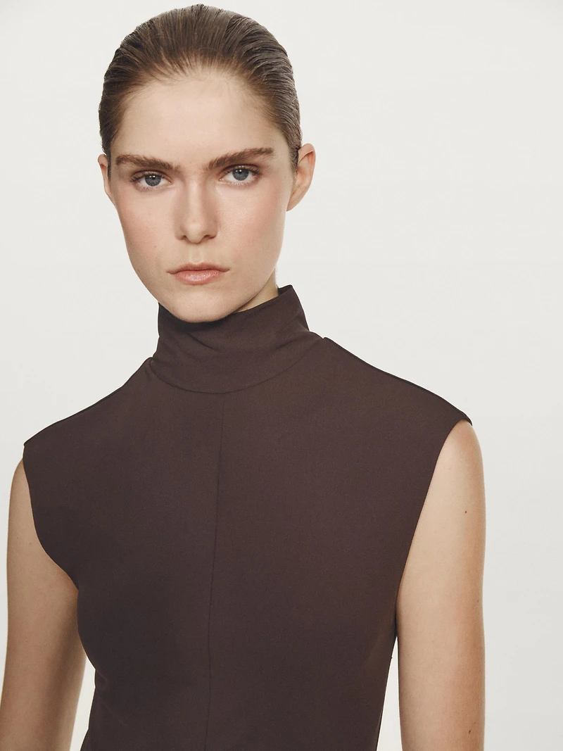 Robe longue à col montant - STUDIO