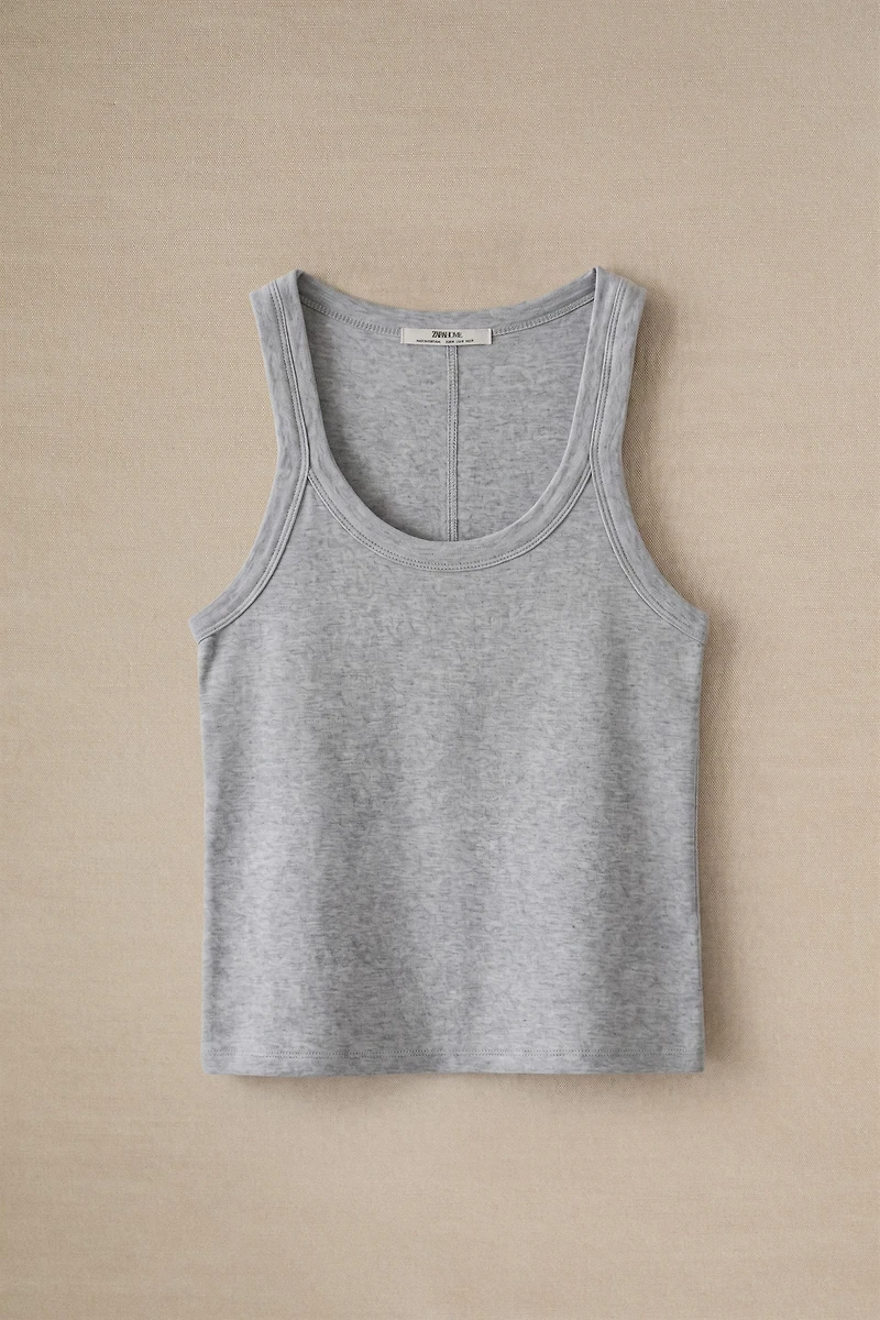 PLAIN COTTON TANK TOP