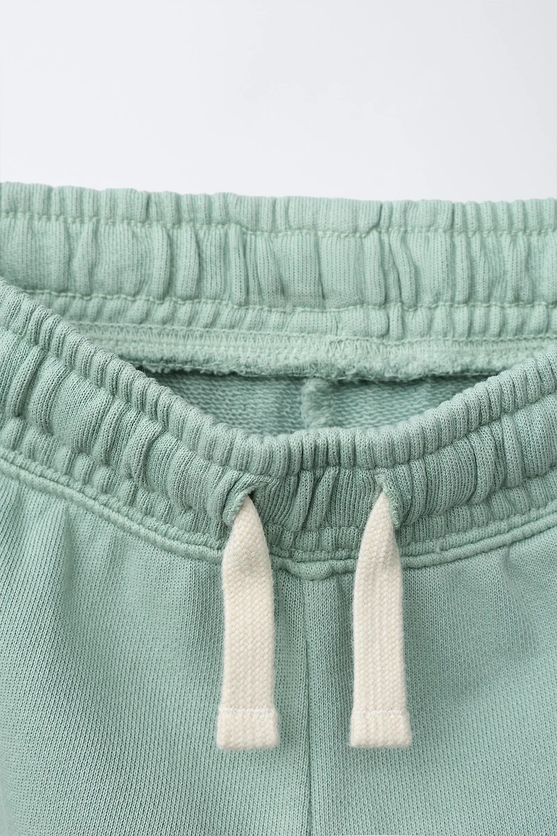 EMBROIDERED BALLOON PLUSH PANTS