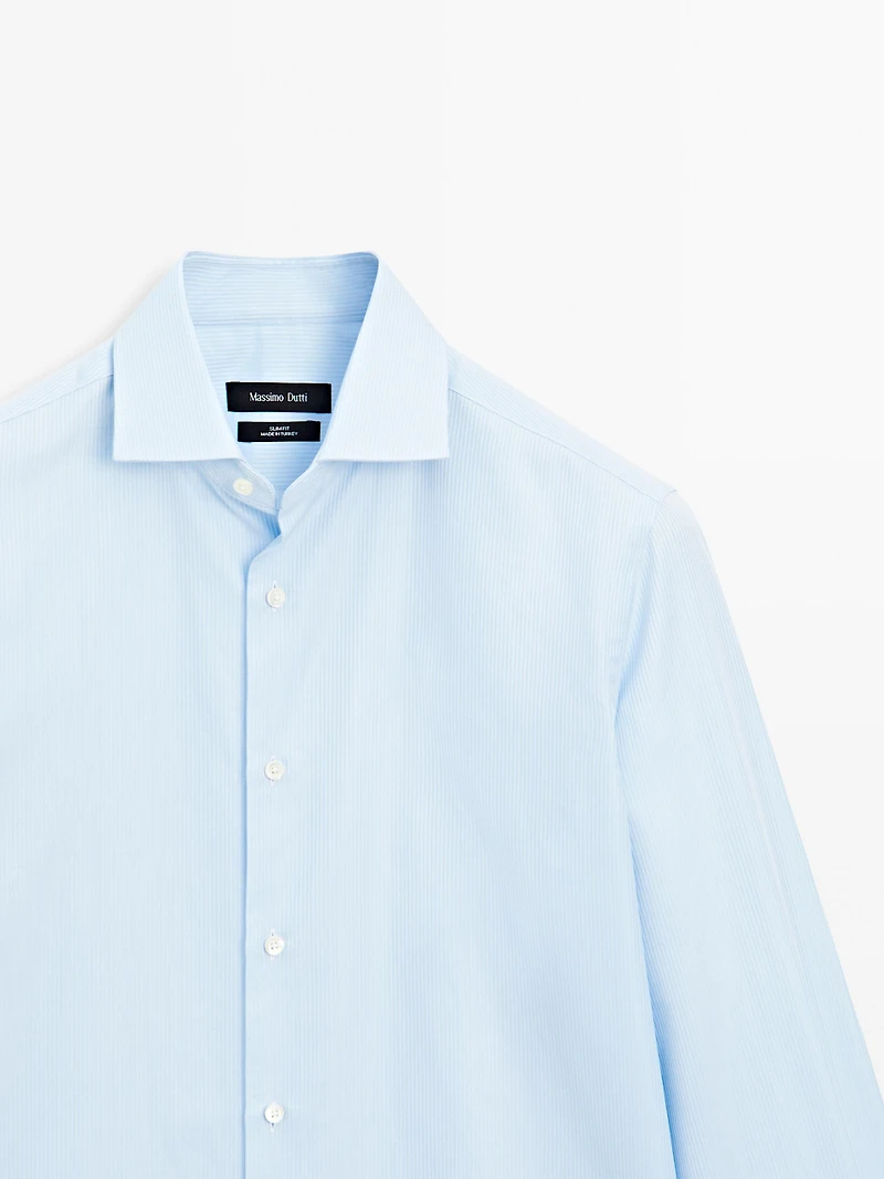 Chemise slim à rayures