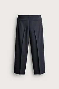 RELAXED FIT PLEATED PANTS