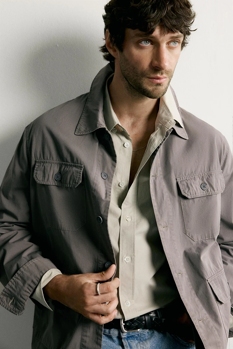 LIGHTWEIGHT POCKET OVERSHIRT