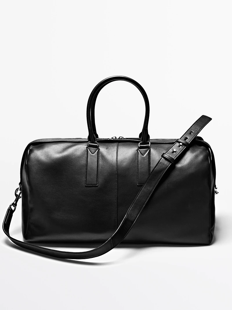 Nappa leather travel bag