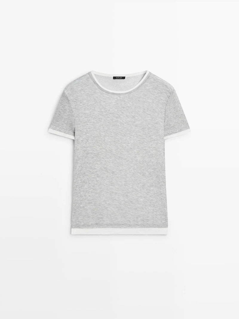 Short sleeve double finish T-shirt