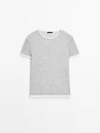 Short sleeve double finish T-shirt
