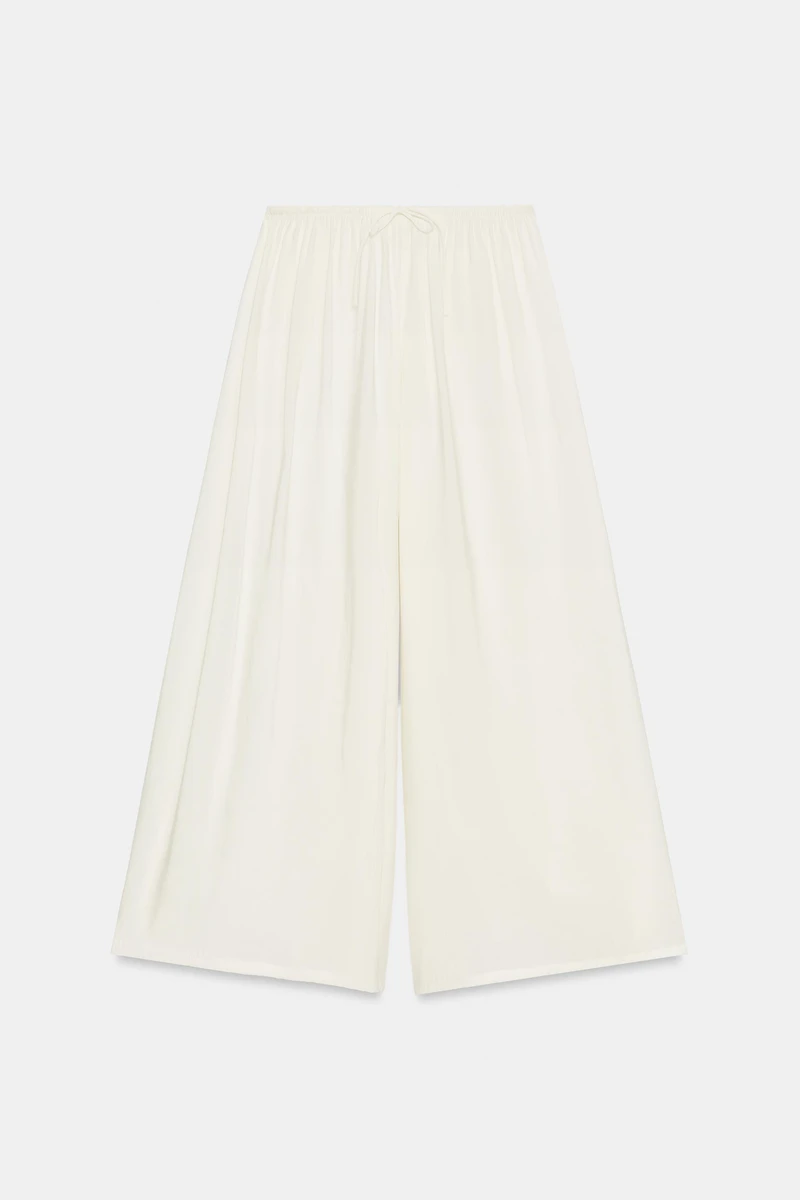 PANTALON PALAZZO À CORDONS