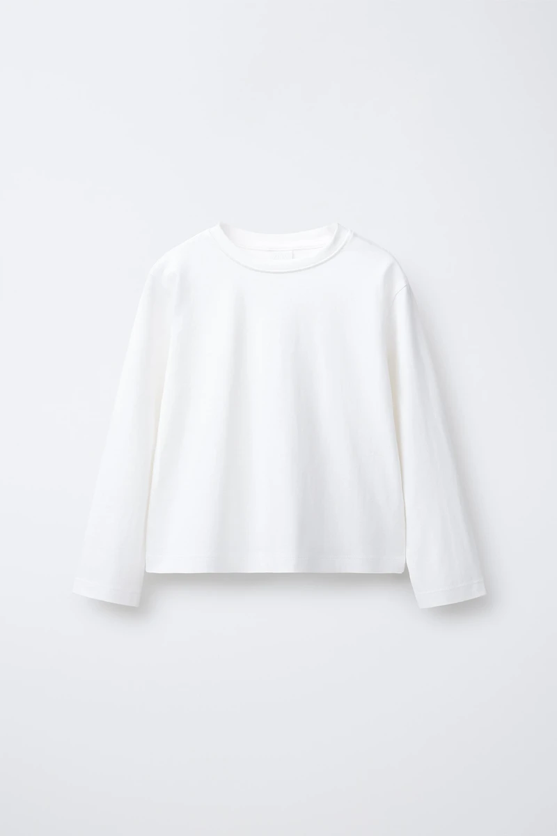 T-SHIRT À MANCHES LONGUES UNI