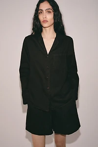 LINEN POCKET SHIRT ZW COLLECTION