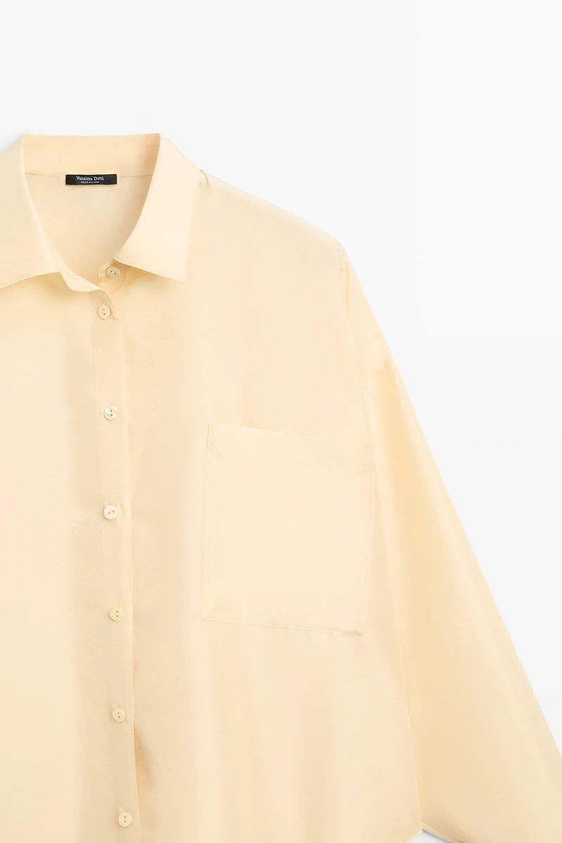 Flowing 100% silk shirt