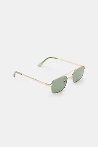 RECTANGULAR METAL SUNGLASSES