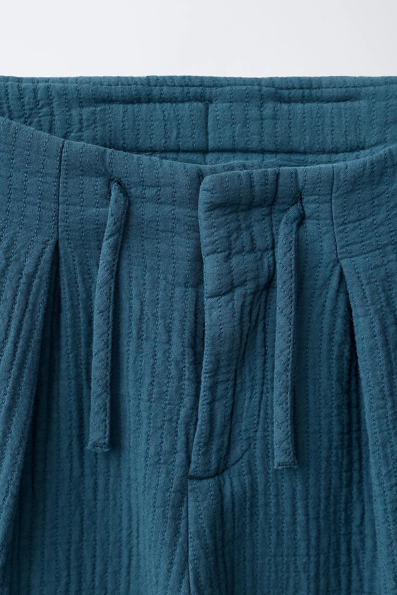 PANTALON BALLON TEXTURÉ