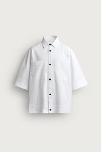 STRIPED BOXY FIT SHIRT