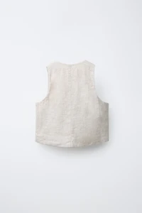 GILET DE COSTUME EN LIN
