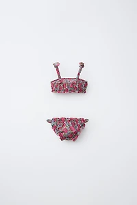 2-6 YEARS/ FLORAL PRINT BIKINI MADE WITH LIBERTY FABRIC