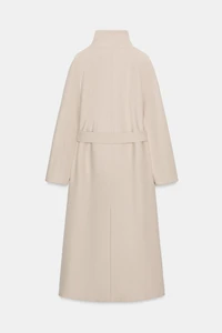 LONG WOOL COAT WITH HIGH NECK