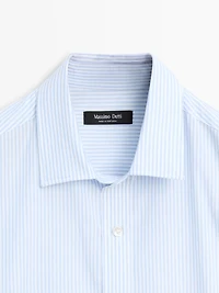 Chemise regular fit à rayures 100 % coton