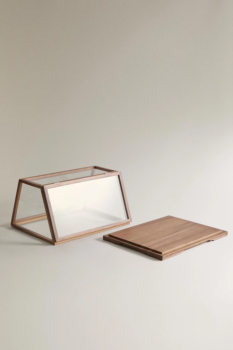WOOD DISPLAY STAND
