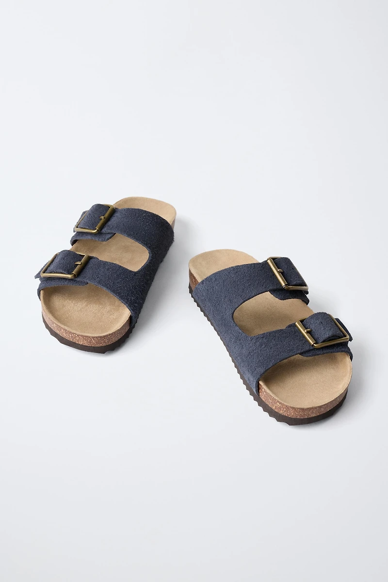 STORIEZ - SANDALES À BOUCLES EN CUIR