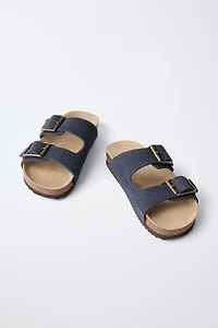 STORIEZ - SANDALES À BOUCLES EN CUIR