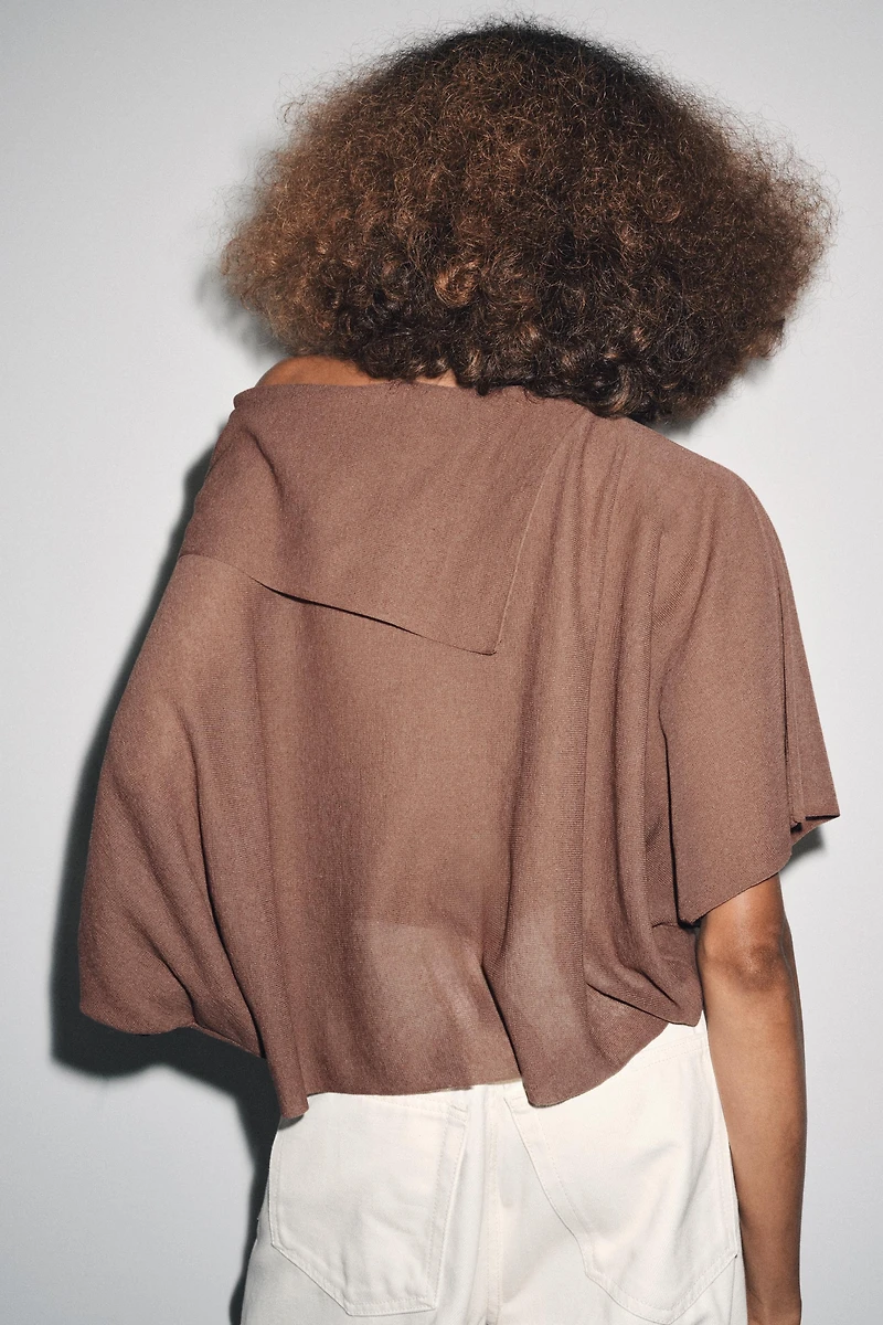 TOP SUPERPOSITION EN MAILLE UNIE