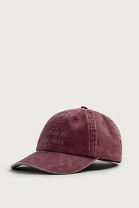 WASHED TEXT PRINT CAP