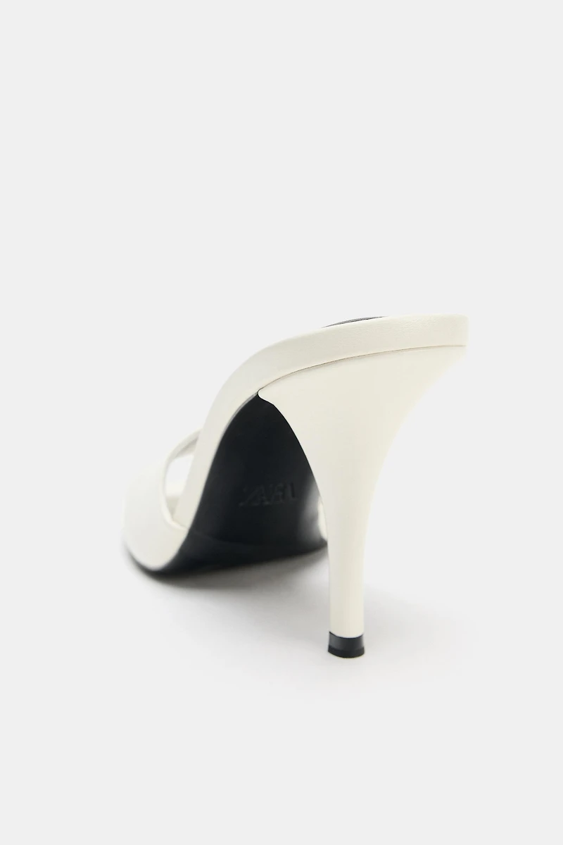 SLINGBACK HEELED SANDALS