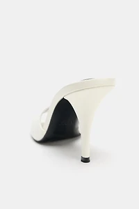 SLINGBACK HEELED SANDALS