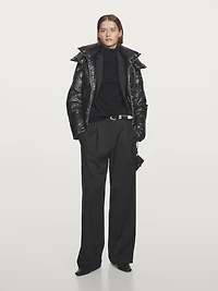 Water-repellent down puffer jacket