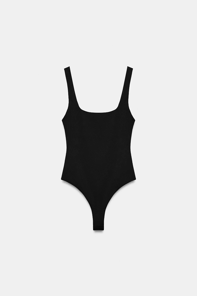 SQUARE NECK STRETCH BODYSUIT