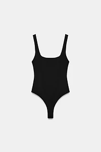 SQUARE NECK STRETCH BODYSUIT